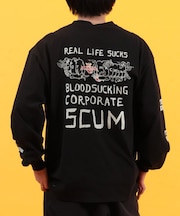 TOYMACHINE/BCS FIST LONG TEE MTMPGLT6 長袖 Tシャツ バックプリント トイマシーン メンズ ムラサキスポーツ