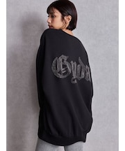GYDA/072612737901 GG BACK bijou プルオーバー スウェット ジェイダ レディース ムラサキスポーツ