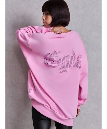 GYDA/072612737901 GG BACK bijou プルオーバー スウェット ジェイダ レディース ムラサキスポーツ