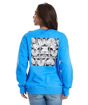 BILLABONG/SQUARE LOGO BOY FIT CREW BG013001 スウェット 長袖 ウィメンズクルーネックプルオーバー ビラボン レディース ムラサキスポーツ