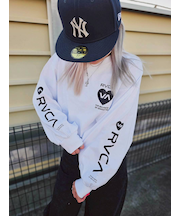 RVCA/BG043060 HYKE CROPPED LONG TEE ロンT 長袖 Tシャツ ルーカ レディース ムラサキスポーツ