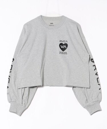 RVCA/BG043060 HYKE CROPPED LONG TEE ロンT 長袖 Tシャツ ルーカ レディース ムラサキスポーツ