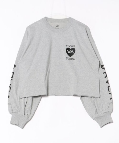 RVCA/BG043060 HYKE CROPPED LONG TEE ロンT 長袖 Tシャツ ルーカ レディース ムラサキスポーツ