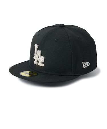 NEWERA/14745166 59FIFTY MLB パール バッジ Pearl Badge ロサンゼルス・ドジャース キャップ 帽子 ニューエラ ユニセックス メンズ レディース ムラサキスポーツ