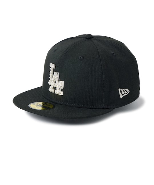 NEWERA/14745166 59FIFTY MLB パール バッジ Pearl Badge ロサンゼルス・ドジャース キャップ 帽子 ニューエラ ユニセックス メンズ レディース ムラサキスポーツ