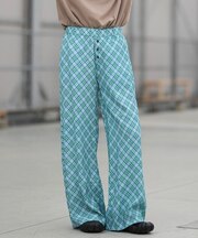 ROXY/FLOWER SOUL RPT261069 ロングパンツ ワイドパンツ 花柄 ストライプ チェック柄 ロキシー レディース ムラサキスポーツ