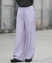 ROXY/FLOWER SOUL RPT261069 ロングパンツ ワイドパンツ 花柄 ストライプ チェック柄 ロキシー レディース ムラサキスポーツ