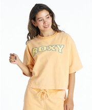 【限定】ROXY/別注 WAVE CLUB S/STEE RST261648M 半袖 Tシャツ クロップド丈 カレッジロゴ セットアップ対応 ロキシー レディース ムラサキスポーツ