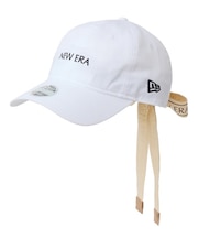 NEWERA/14747149 9TWENTY ロゴテープ ホワイト ゴルフ キャップ 帽子 ニューエラ レディース ムラサキスポーツ