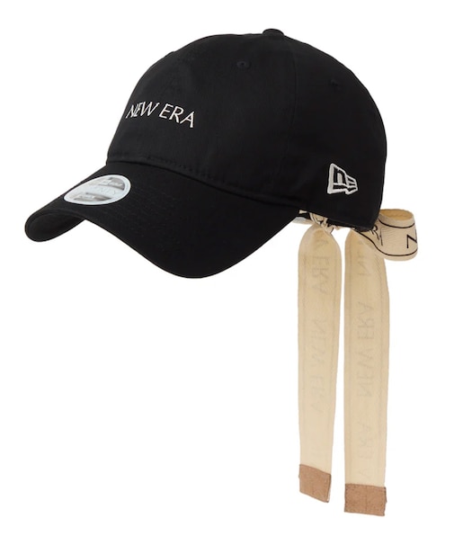 NEWERA/14747150 9TWENTY ロゴテープ ブラック ゴルフ キャップ 帽子 ニューエラ レディース ムラサキスポーツ