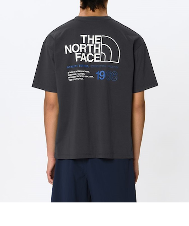 THE NORTH FACE/ショートスリーブ ES 66ロゴワイドティー NT32597 半袖Tシャツ ザ・ノースフェイス メンズ ムラサキスポーツ【正規代理店】