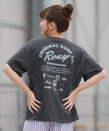 ROXY/ORIGINAL SURF RST261090 半袖Tシャツ バックプリント  ロキシー レディース ムラサキスポーツ