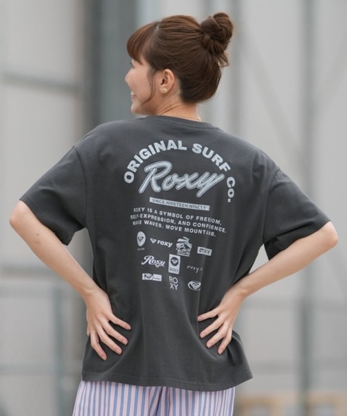 ROXY/ORIGINAL SURF RST261090 半袖Tシャツ バックプリント  ロキシー レディース ムラサキスポーツ