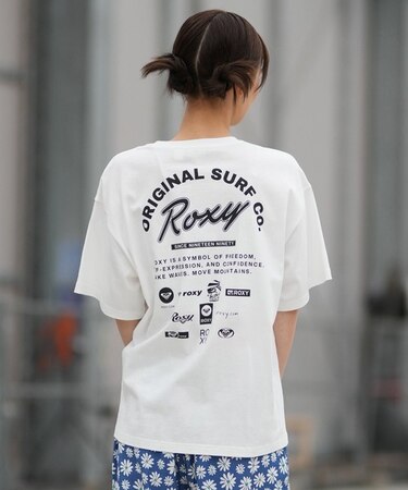 ROXY/ORIGINAL SURF RST261090 半袖Tシャツ バックプリント  ロキシー レディース ムラサキスポーツ