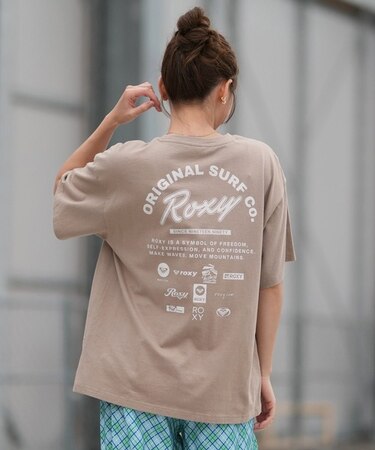 ROXY/ORIGINAL SURF RST261090 半袖Tシャツ バックプリント  ロキシー レディース ムラサキスポーツ