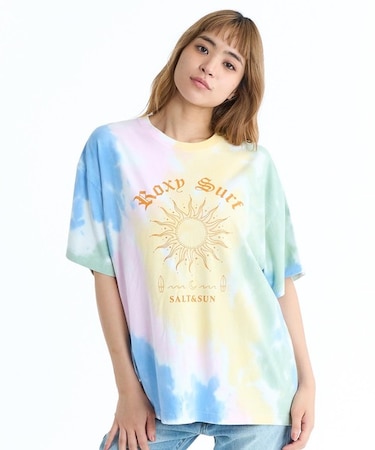 ROXY/MAKE SOME WAVES RST261093 タイダイ 半袖Tシャツ ロキシー レディース ムラサキスポーツ
