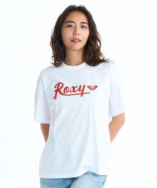ROXY/ALGAE RST261095 サガラ刺繍ロゴ 半袖Tシャツ ロキシー