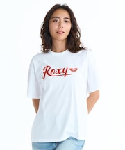 ROXY/ALGAE RST261095 サガラ刺繍ロゴ 半袖Tシャツ ロキシー レディース ムラサキスポーツ