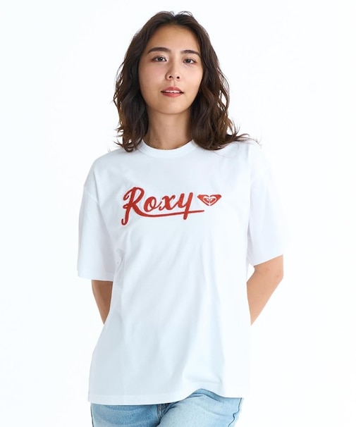 ROXY/ALGAE RST261095 サガラ刺繍ロゴ 半袖Tシャツ ロキシー レディース ムラサキスポーツ