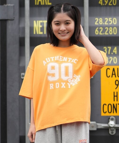 【ムラサキスポーツ別注】ROXY/AUTHENTIC ROXY TEE RST261641M フロントプリント 半袖Tシャツ ロキシー レディース ムラサキスポーツ限定