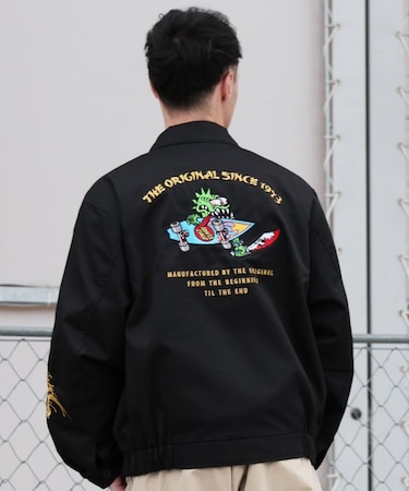 【限定】SANTACRUZ/502261102 SC BLOUSON ベトジャン ベトナムジャケット サンタクルーズ メンズ ムラサキスポーツ限定