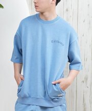 DEARLAUREL/D25S1101 CAL PIGMENT S S CREW 半袖 クルーネック スウェットシャツ トレーナー セットアップ対応 ディアローレル メンズ ムラサキスポーツ