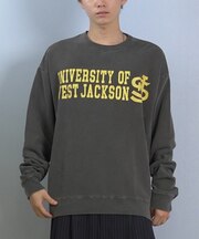 DEARLAUREL× JACKSON MATISSE /DL25F-JM1102 ジャクソンマティス トレーナー スウェット カレッジロゴ 裏毛 クルーネック ディアローレル メンズ ムラサキスポーツ