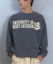 DEARLAUREL× JACKSON MATISSE /DL25F-JM1102 ジャクソンマティス トレーナー スウェット カレッジロゴ 裏毛 クルーネック ディアローレル メンズ ムラサキスポーツ