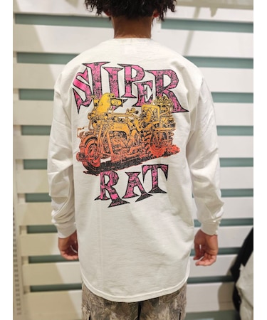 SUPER RAT/25-SR-MU-LS-02 長袖 Tシャツ ロンT スーパーラット メンズ ムラサキスポーツ