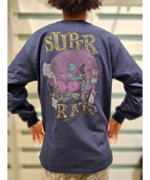 SUPER RAT/25-SR-MU-LS-03 長袖 Tシャツ ロンT スーパーラット メンズ ムラサキスポーツ