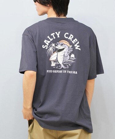 SALTYCREW/55-230 半袖Tシャツ バックプリント ソルティクルー メンズ ムラサキスポーツ