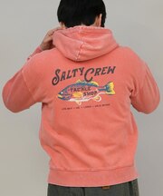 SALTYCREW/75-270 TACKLE　SHOP　PARKA ZIP ピグメント加工 ジップアップパーカー 長袖 ソルティクルー メンズ ムラサキスポーツ
