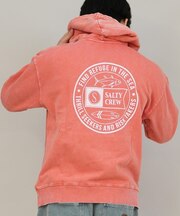 SALTYCREW/75-271 LEGENDS　PARKA ピグメント加工 ジップアップパーカー 長袖 ソルティクルー メンズ ムラサキスポーツ