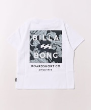 BILLABONG//キッズ BG015201 SQUARE LOGO ボーイズフィット「2026年春夏モデル」半袖Tシャツ ビラボン 男の子 女の子 ムラサキスポーツ