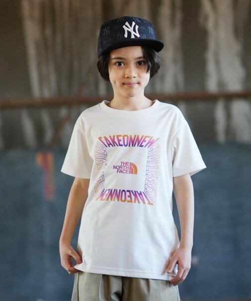 THE NORTH FACE/キッズ NTJ32607 ショートスリーブ ES サーキュレーションゲットモテッドティー 半袖Tシャツ ザ・ノースフェイス 男の子 女の子 ムラサキスポーツ