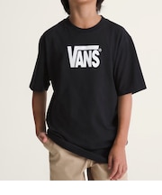 VANS//キッズ VN000T4VBLK Stretch Logo SS 半袖Tシャツ ヴァンズ 男の子 女の子 ムラサキスポーツ