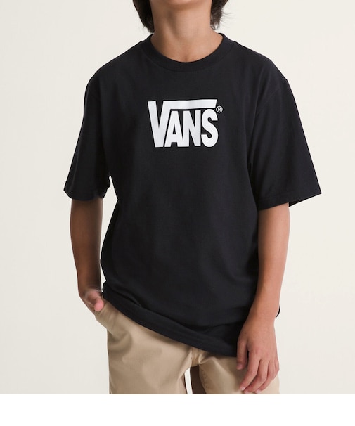 VANS//キッズ VN000T4VBLK Stretch Logo SS 半袖Tシャツ ヴァンズ 男の子 女の子 ムラサキスポーツ