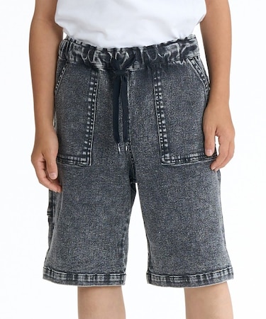 DC/キッズ YWS261505 26 KD WIDE PAINTER SHORT ストレッチ ワイドシルエット ハーフパンツ ショートパンツ デニム ディーシー 男の子 女の子 ムラサキスポーツ