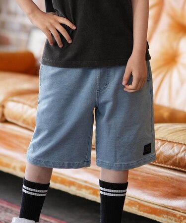 DC/キッズ YWS261506 26 KD JS SHORT ストレッチ ワイドシルエット ハーフパンツ ショートパンツ ディーシー 男の子 女の子 ムラサキスポーツ