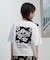 BILLABONG/キッズ GIRL BG015250 SQUARE LOGO ルーズクロップドフィット 半袖Tシャツ ビラボン 女の子 ムラサキスポーツ