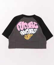 ELEMENT/キッズ GIRL BG025P08 LINE RINGER SS ショート丈 短丈 半袖Tシャツ エレメント 女の子 ムラサキスポーツ