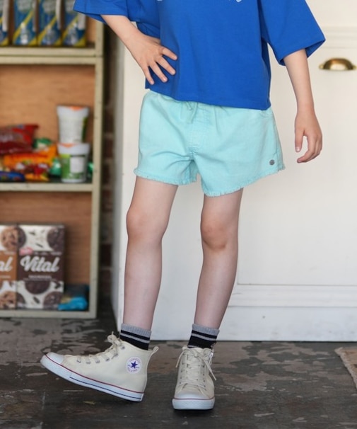 ROXY/キッズ GIRL ERGNS03187 SCENIC ROUTE TWILL R ショートパンツ ウエストゴム ロキシー 女の子 ムラサキスポーツ