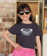 【ムラサキスポーツ別注】ROXY/キッズ GIRL MINI SUNSET CHASER 親子でお揃い ミニシルエット半袖Tシャツ ロキシー 女の子 ムラサキスポーツ
