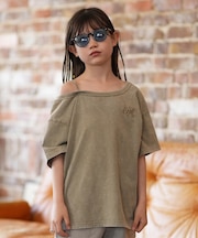 【ムラサキスポーツ別注】DC/キッズ GIRL YST261521M 26 KD GS HIDDEN OS SS セットアップ対応 肩ヒモ 半袖Tシャツ ディーシー 女の子 ムラサキスポーツ限定