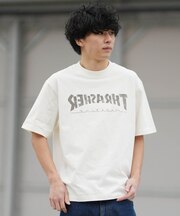 THRASHER/262TH1ST075 フロントプリント 半袖Tシャツ スラッシャー メンズ ムラサキスポーツ