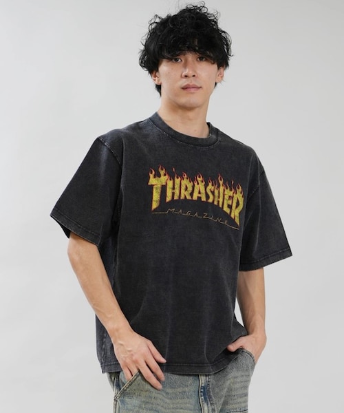 THRASHER/262TH1ST076 フロントプリント 半袖Tシャツ スラッシャー