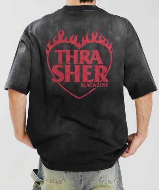 THRASHER/262TH1ST077 半袖Tシャツ スラッシャー メンズ ムラサキスポーツ