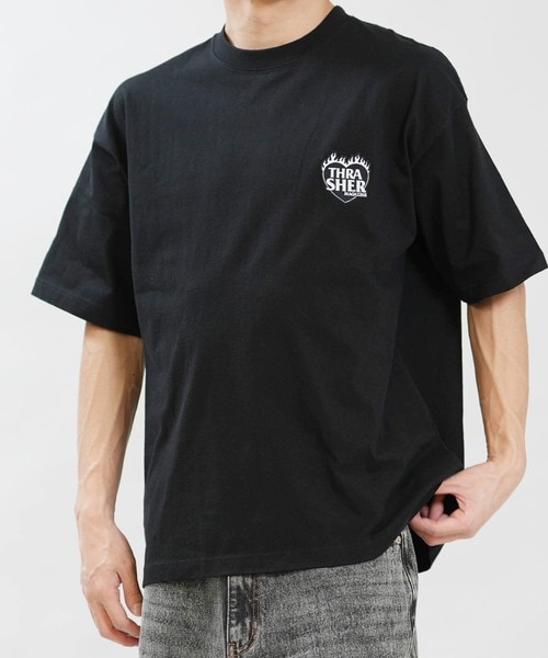 THRASHER/262TH1ST080 半袖Tシャツ スラッシャー メンズ ムラサキ