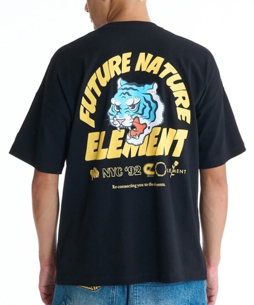 ELEMENT/BG021204 バックプリント 親子でお揃い 半袖Tシャツ エレメント メンズ ムラサキスポーツ