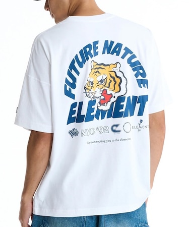ELEMENT/BG021204 バックプリント 親子でお揃い 半袖Tシャツ エレメント メンズ ムラサキスポーツ